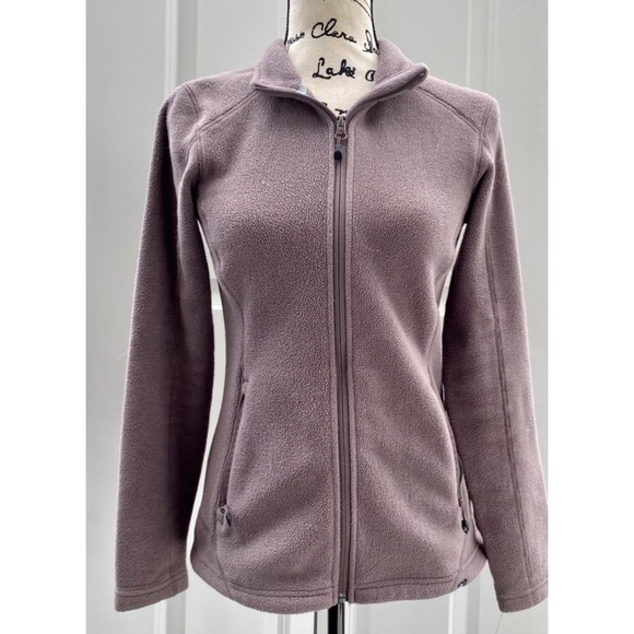 NWOT XS Eastern Mountain Sports Purple Zip Up Fleece Jacket - Picture 2 of 6
